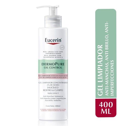 Gel Limpiador DermoPure Anti-manchas Post-Acne Eucerin 400ml