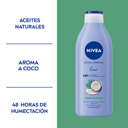 Loción Corporal Coco y Aceite de Monoi Nivea 400ml