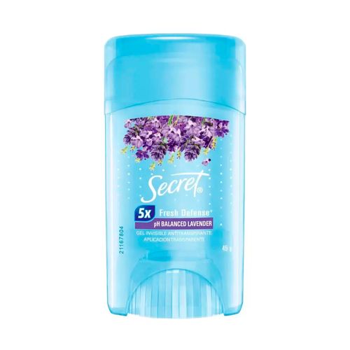 Gel Invisible Antitranspirante Secret Lavanda 45g