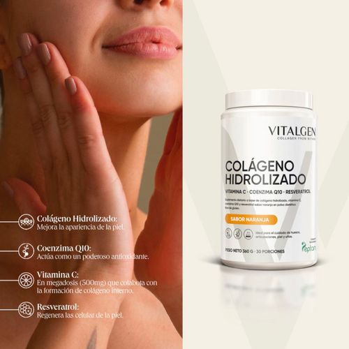 Colágeno Hidrolizado Sabor Naranja 360g