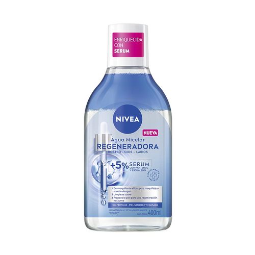 Agua Micelar Regeneradora con Sérum para Piel Sensible Nivea 400ml