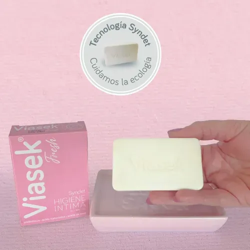 Jabon Intimo en Barra 3,5pH Viasek Fresh Syndet 90g