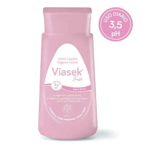 Jabón Líquido Higiene Intima 3,5pH Viasek Fresh 200ml