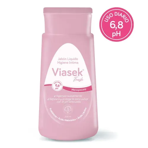 Jabón Líquido Higiene Intima 6,8pH Viasek Fresh 200ml