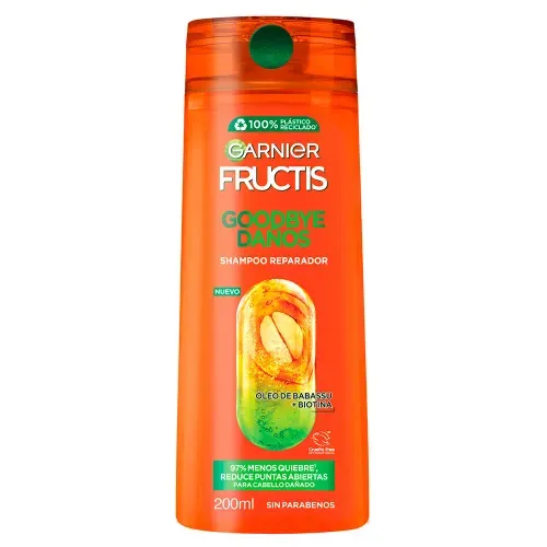 Shampoo Reparador Goodbye Daños Fructis Garnier 200ml