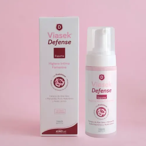 Espuma Higiene Intima Femenina Defense Viasek 150ml