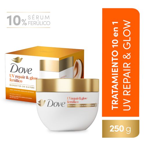 Tratamiento de Rescate Capilar Dove UV Repair & Glow 250g