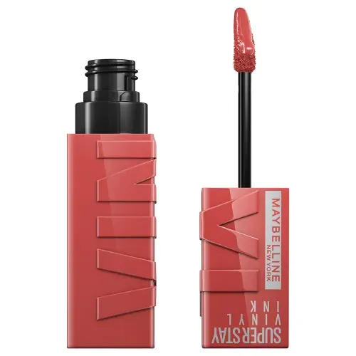 Labial Líquido Super Stay Vinyl Ink Peachy Maybelline