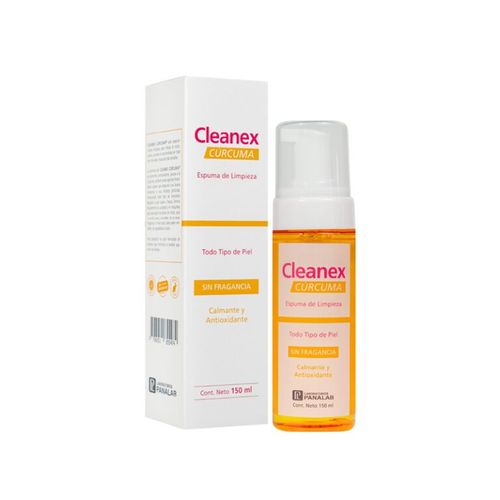 Espuma de Limpieza Calmante y Antioxidante Cleanex Cúrcuma 150ml