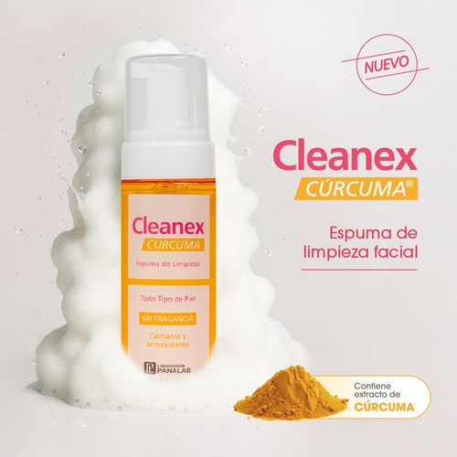 Espuma de Limpieza Calmante y Antioxidante Cleanex Cúrcuma 150ml
