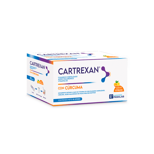 Suplemento Dietario con Cúrcuma Cartrexan 15 Sticks