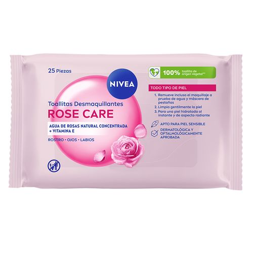 Toallitas Desmaquillantes Rose Care Nivea 25u