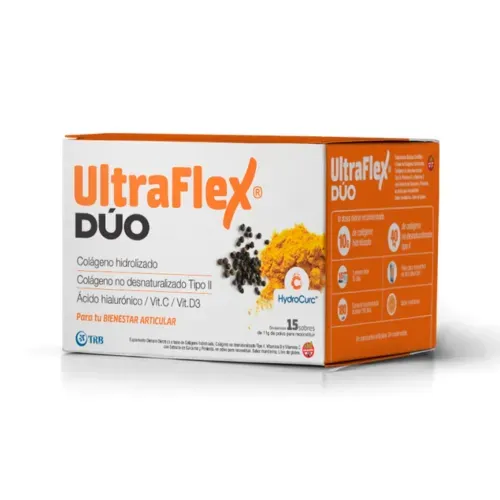 Colageno Ultraflex Dúo Sabor Mandarina 15 sobres