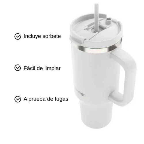 Vaso Térmico Acero Inoxidable Contigo Blanco 1.18 ltrs