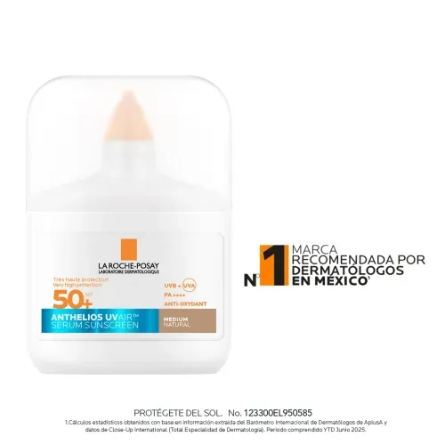 Serum Protector Solar Anthelios UVAIR 50+ SPF Medio Natural La Roche Posay 50ml