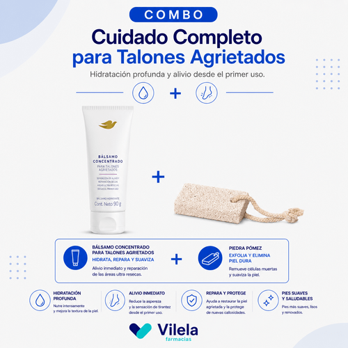 Combo Talones Agrietados. Precio comprando por separado $20.468