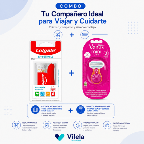 Combo Ideal para Viajar. Precio comprando por separado $31.438