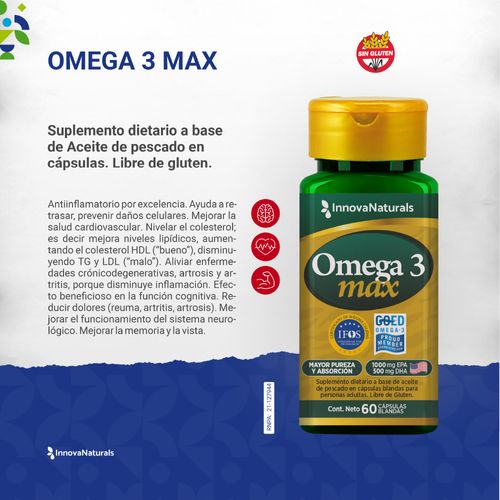 Omega 3 Max Innovanaturals 60caps