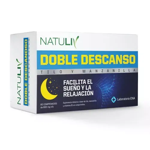 Tilo y Manzanilla Descanso Sueño Natural y Reparador Natuliv 60 Comp