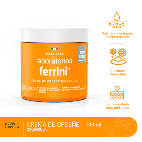Crema De Ordeñe Caléndula Ferrini 200ml