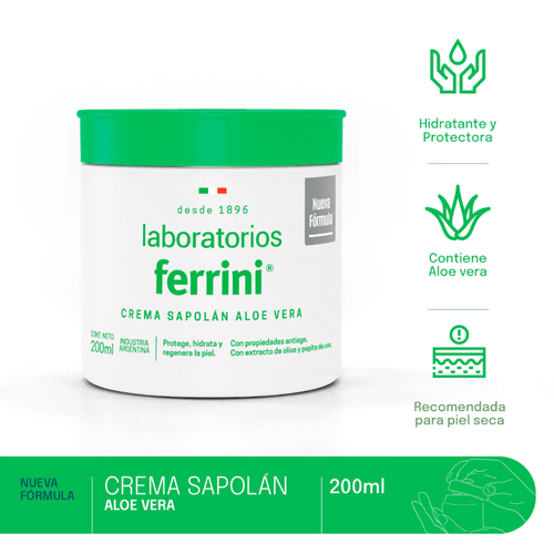 Crema Sapolán Aloe Vera Ferrini 200ml