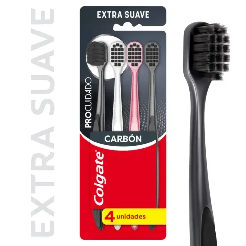 Cepillos Dentales Pro Cuidado Extra Suave Colgate 4u
