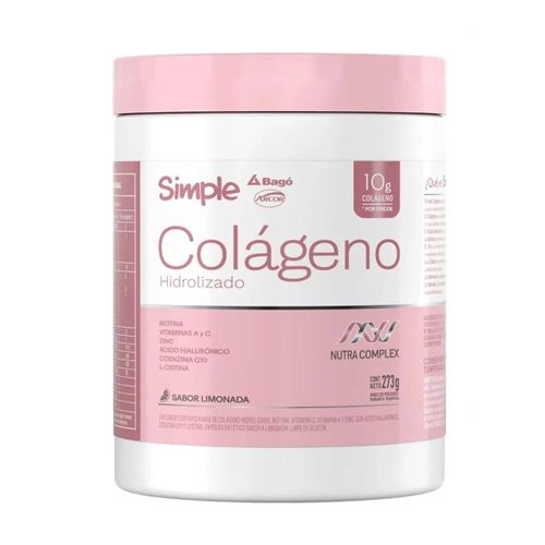 Colágeno Hidrolizado Sabor Limonada Simple Bagó 273ml