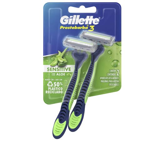 Máquinas Para Afeitar Desechables Prestobarba3 Sensitive 2u