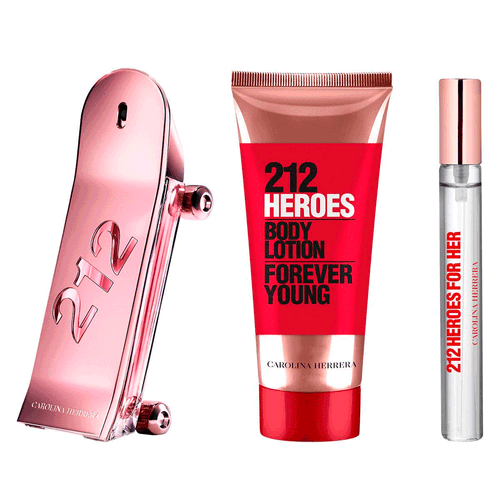 Set Perfume Carolina Herrera 212 Heroes EDP Mujer 80ml