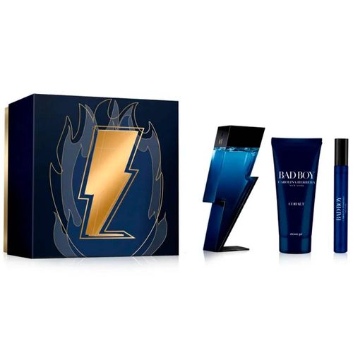 Set Perfume Carolina Herrera Bad Boy Cobalt EDP Hombre 100ml