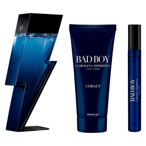 Set Perfume Carolina Herrera Bad Boy Cobalt EDP Hombre 100ml