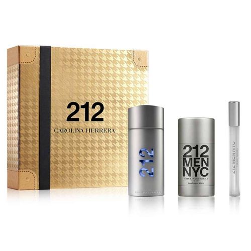 Set Perfume Carolina Herrera 212 Men NYC EDT Hombre 100ml