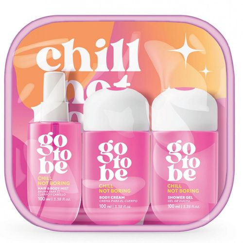 Set Go To Be Chill Not Boring Bruma Cabello 100 ml + Crema Corporal 100 ml + Gel De Ducha 100 ml