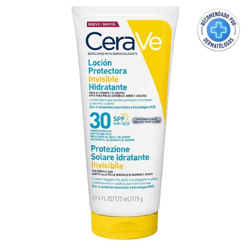 Cerave Loción Protectora Invisible Hidratante 30 SPF177 ml