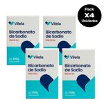 Pack x4 Bicarbonato de Sodio Vilela 250 g