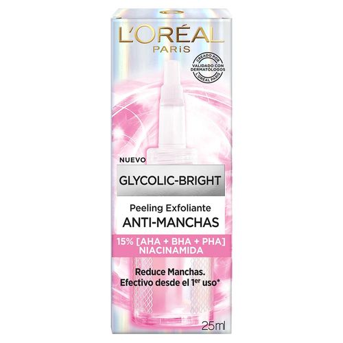 Peeling Exfoliante Loreal Paris Glycolic Bright Anti-manchas 25ml