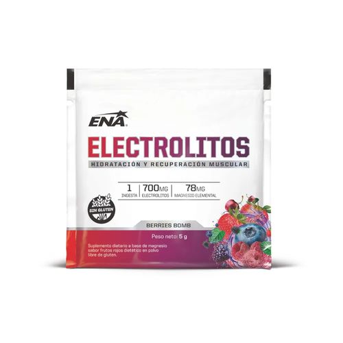 Electrolitos ENA Hidratación y Recuperación Muscular Berries Bomb 15 Sobres