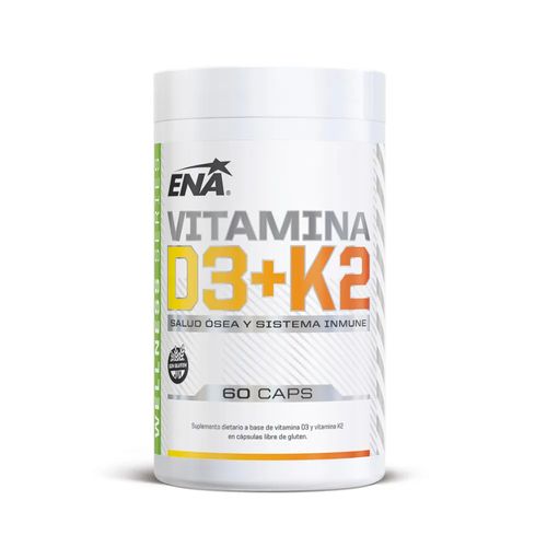 ENA Vitamina D3 + K2 Saludo Ósea y Sistema Inmune 60 Cápsulas