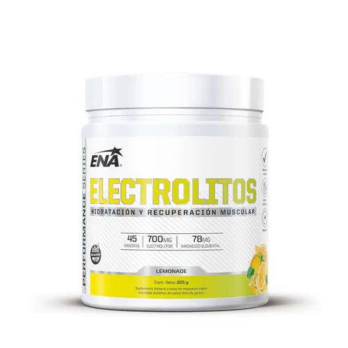 Electrolitos ENA Hidratación y Recuperación Muscular Sabor Limonada 225g