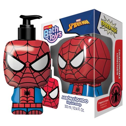 Jabón Líquido Algabo Bath Toys Spiderman 300 ml