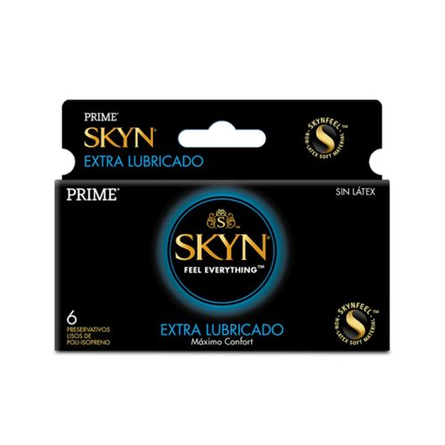Preservativo Extra Lubricado Skyn Sin Latex 6 Unidades