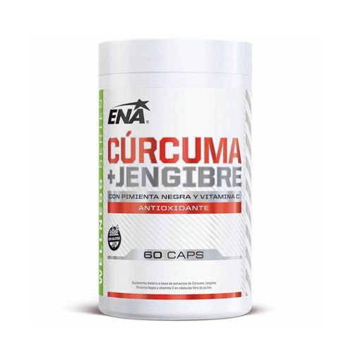 Antioxidante Cúrcuma + Jengibre ENA 60 Cápsulas