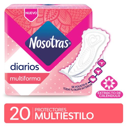 Protectores Diarios Nosotras Multiestilo 20u