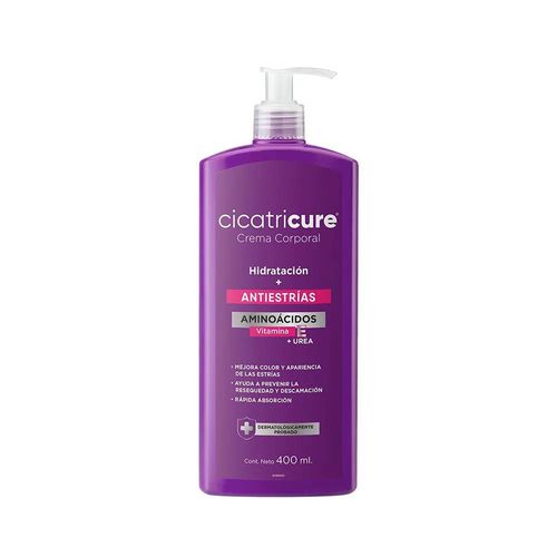 Crema Corporal Hidratación + Anti-Estrías Cicatricure 400ml