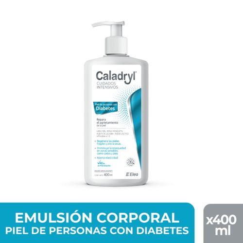 Emulsión Corporal Caladryl Cuidados Intensivos Piel Diabetes 400ml