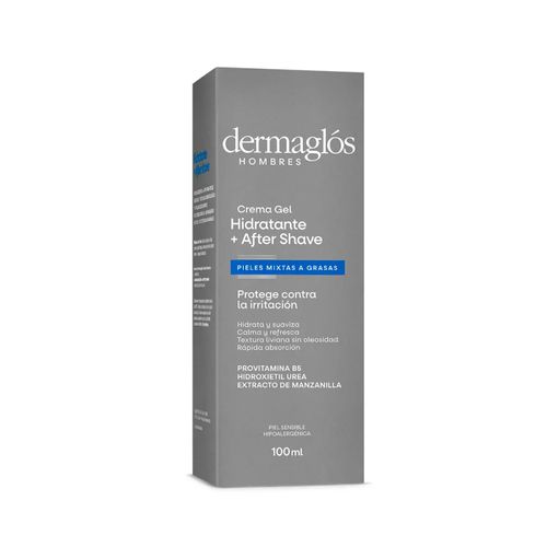 Crema Gel Hidratante Dermaglós Hombres After Shave 100g