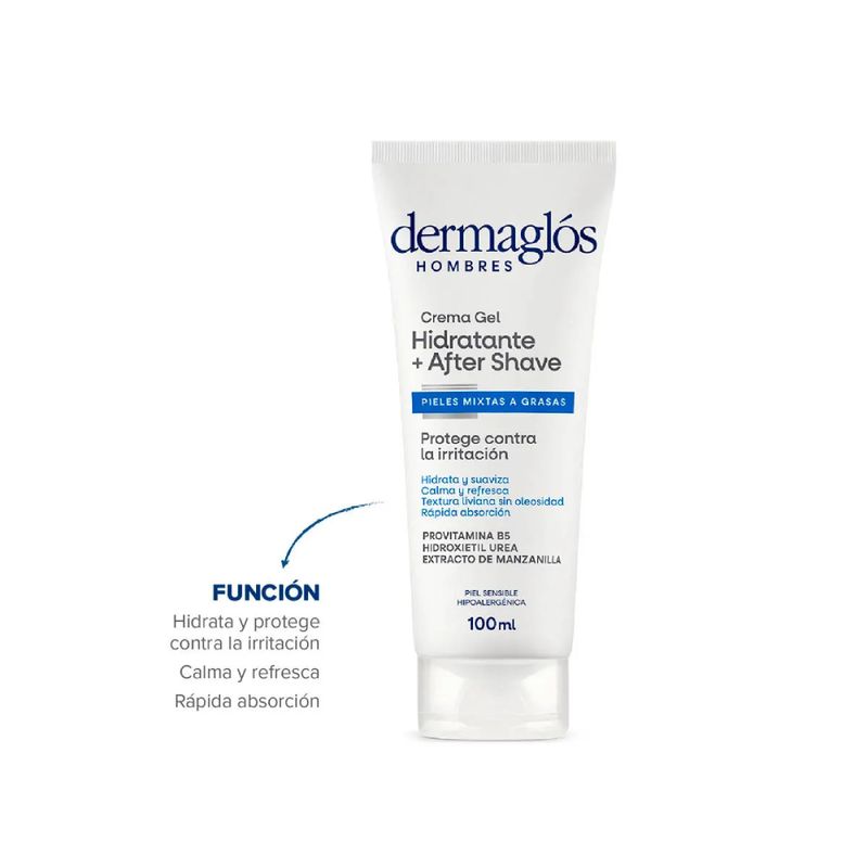 Dermaglós Hombres Crema Gel Hidratante After Shave 100 g
