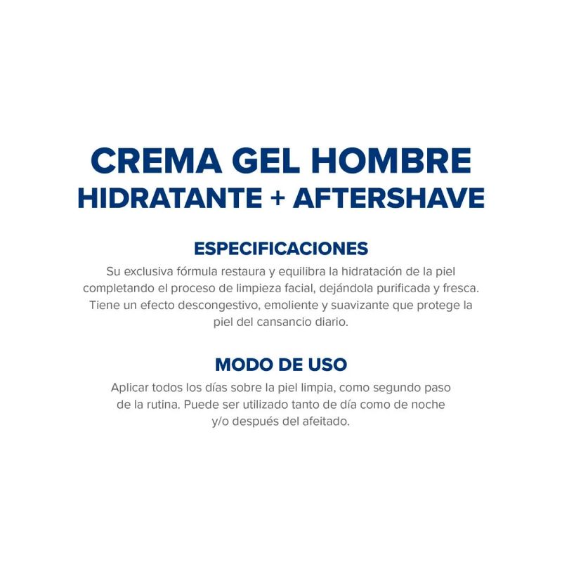 Dermaglós Hombres Crema Gel Hidratante After Shave 100 g