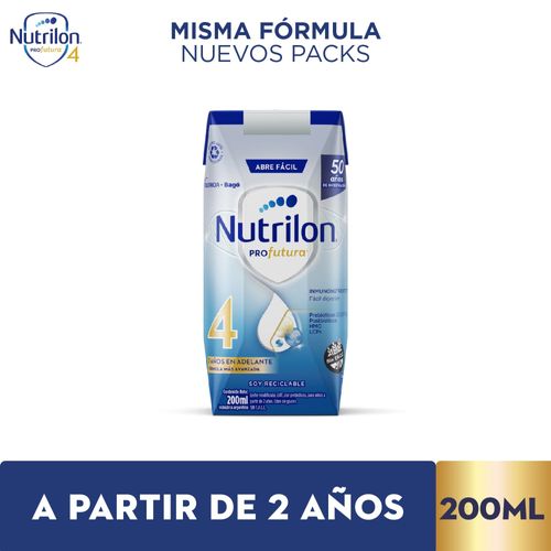 Leche Infantil Liquida Brick 30u 200ml Nutrilon Profutura 4
