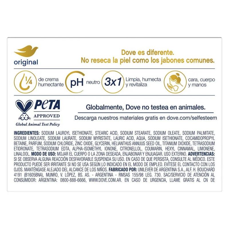 Dove Jabón de Tocador Original 90 g